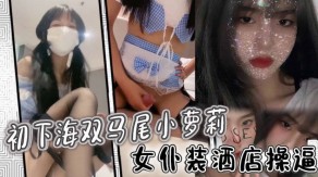 双马尾萝莉女仆装宾馆捅穴骚穴视频